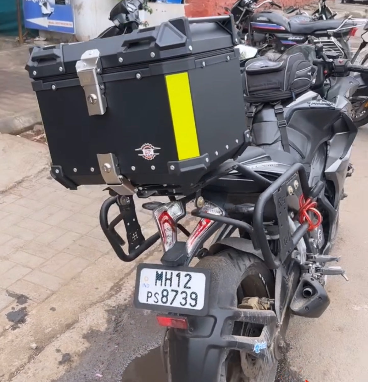 LGP Premium Aluminium Top Box 45L ( for all motorcycle ) - 1 YEAR WARRANTY