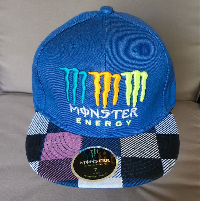 Monster Fitted Hat Monster Energy Snapback Adult Cap Flat Brim Hip
