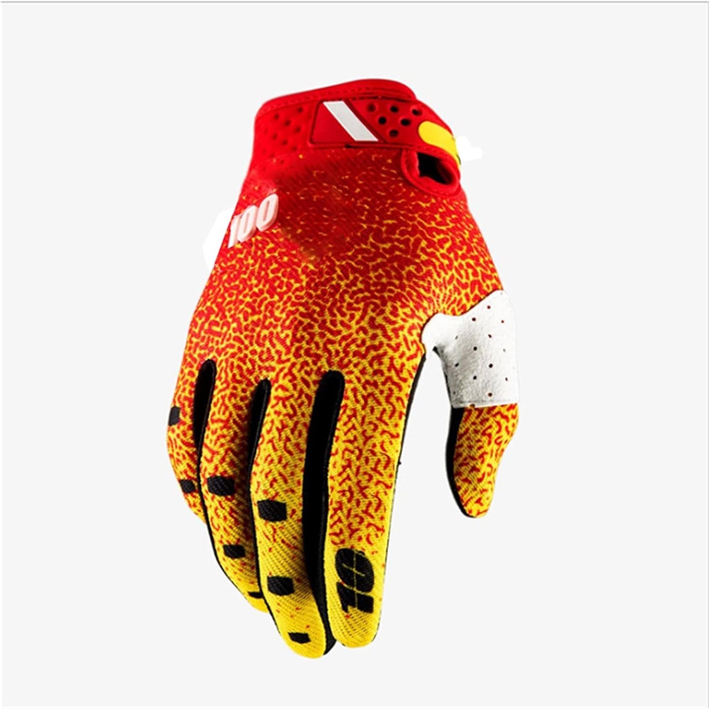 100% iTrack Motocross / cycling Gloves red flu yellow