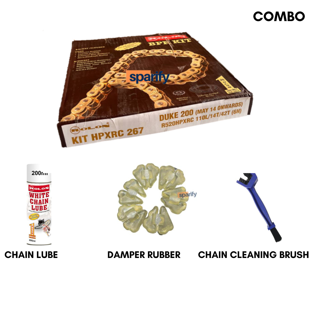 Brass Chain Rolon Chain Sprocket For Ktm Rc 200 BRASS CHAIN