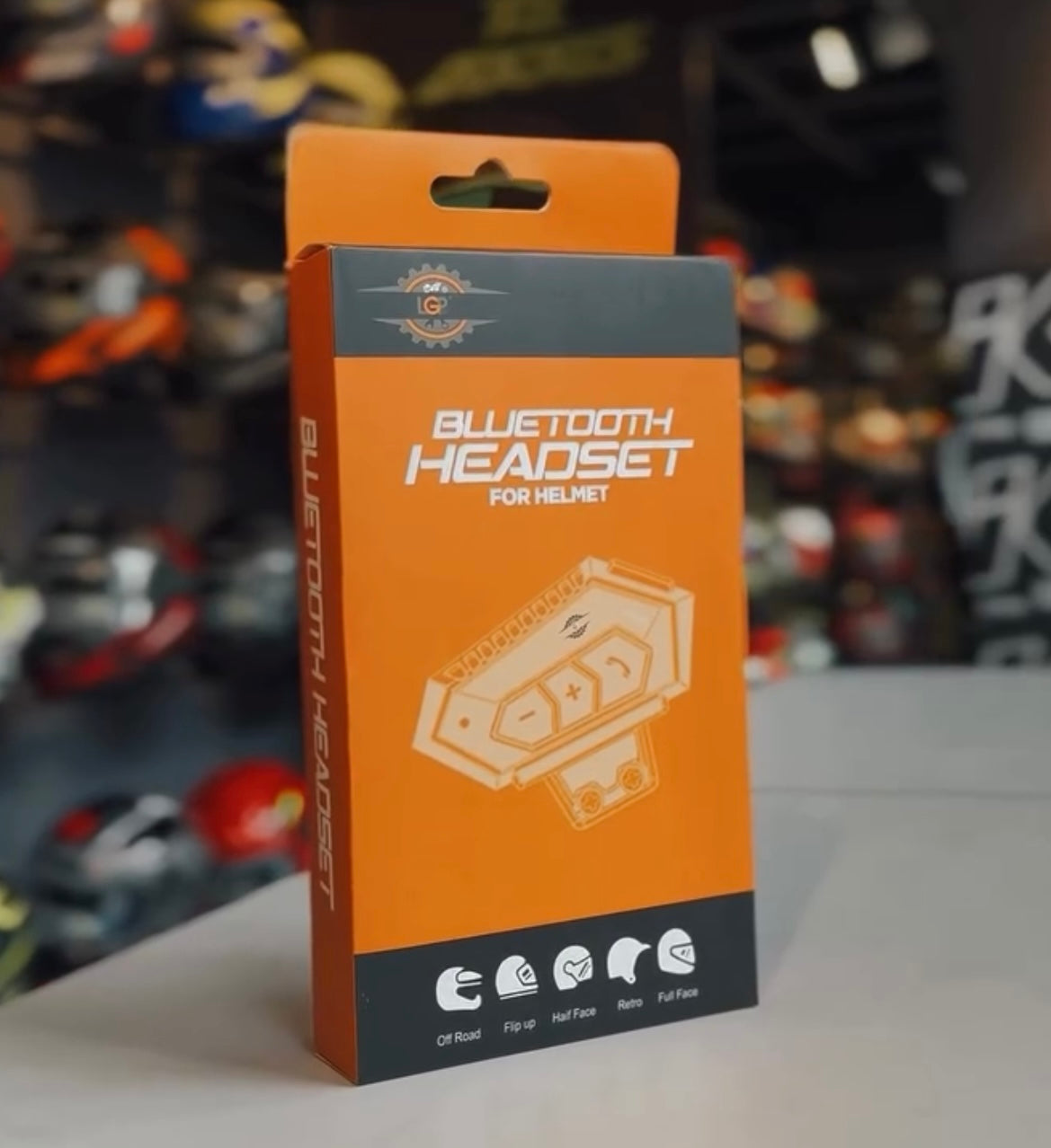 LGP BT12 WIRELESS MOTORCYCLE HELMET BLUETOOTH HEADSET (1 YEAR