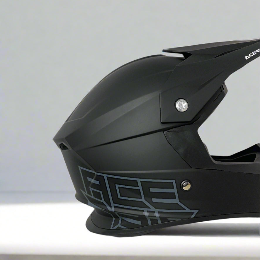 Acerbis Profile 4 Off-Road Riding Helmet: Adjustable Sunpeak | DualFlow Ventilation | Hypoallergenic Lining | ECE/ISI/DOT Certified - MATT BLACK