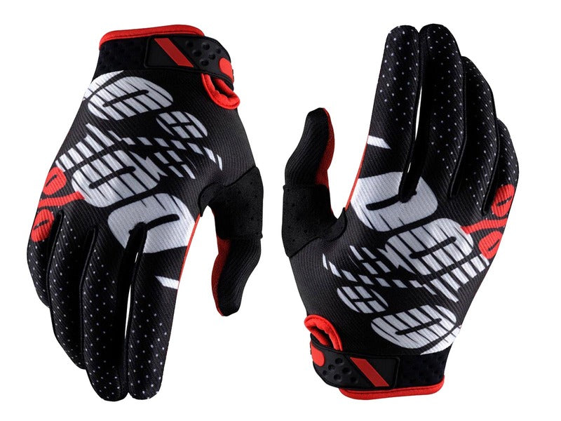 100% iTrack Motocross / cycling Gloves black red
