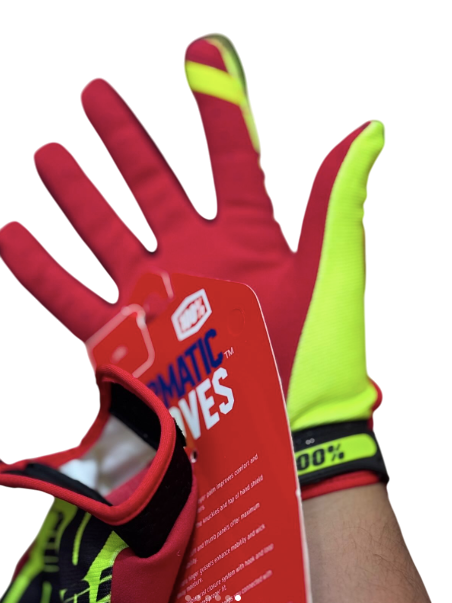 100% iTrack Motocross / cycling Gloves Neon black red