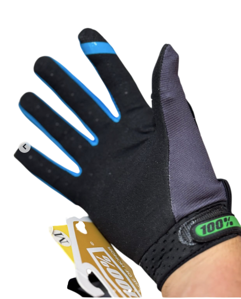 100% iTrack Motocross / cycling Gloves Green black blue