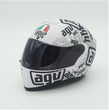 agv k3 price in india AGV K3 anniversary addition black white Creative Motorcycle Miniature – SPARIFY