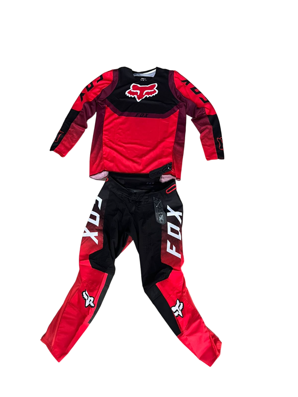 Racing Youth 180 Lux Motocross Jersey Pants Red Black Kit M size