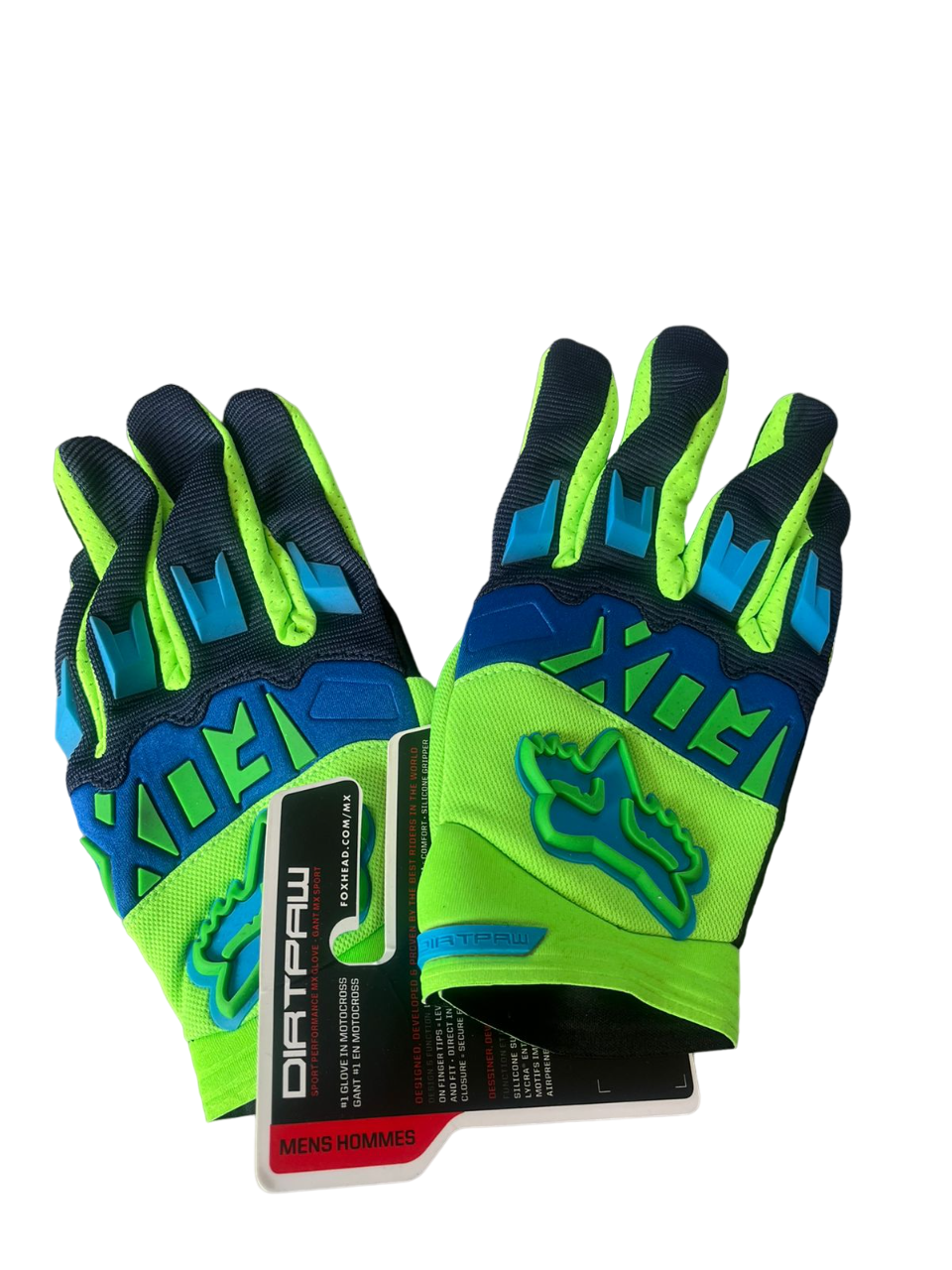 DIRTPAW Motocross Gloves green blue black d racing