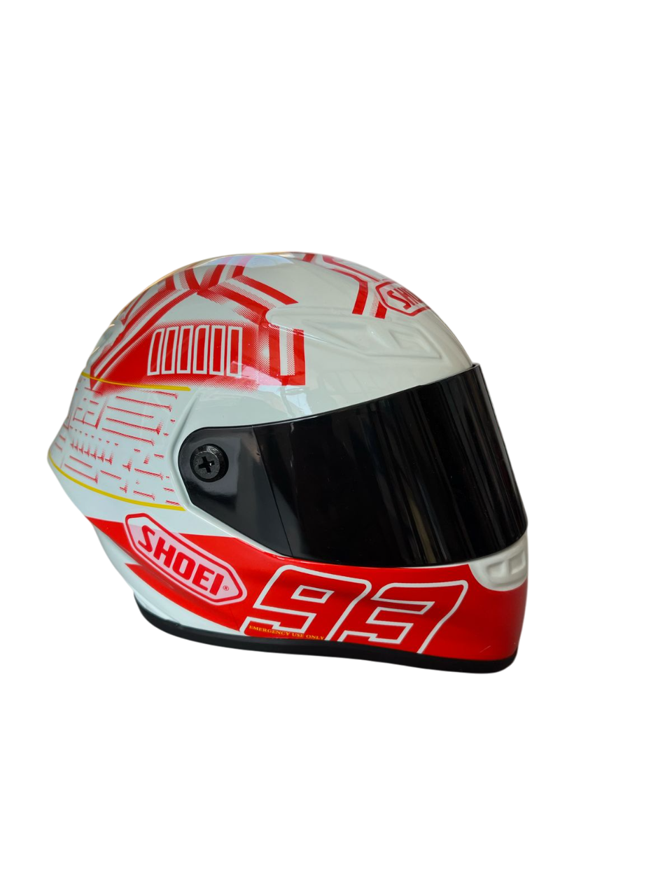 Bike Helmet Helm Shoei Half Face Original SHOEI White Red