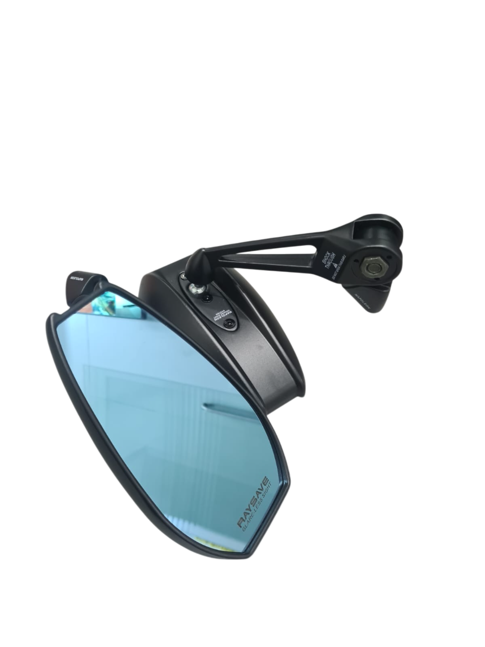 Napoleon anti glare oval shaped mirrors short stem (pair) for all motorcycles and scooters - aluminium