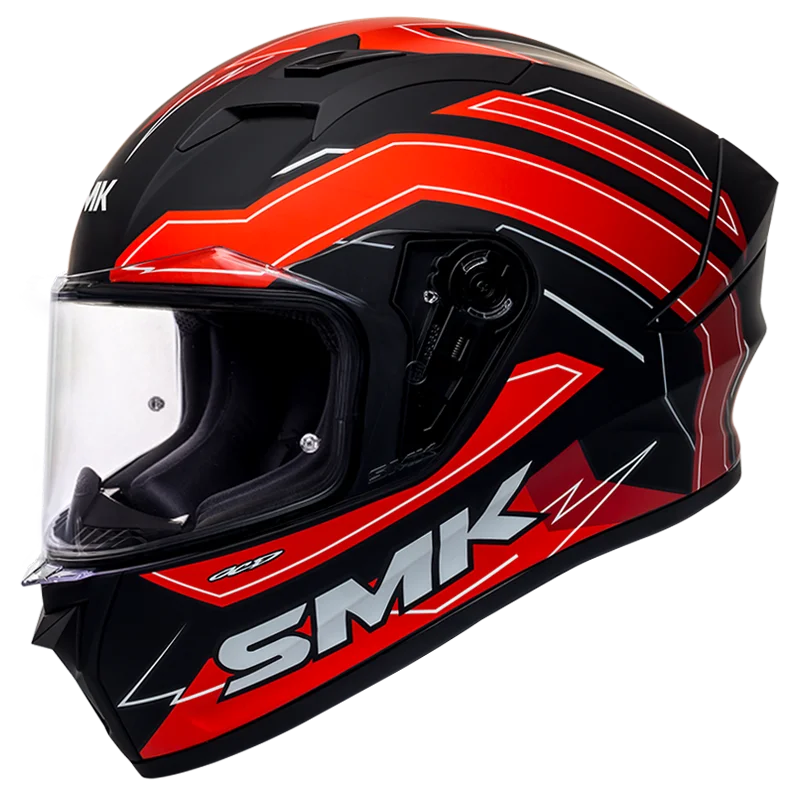SMK Stellar Bolt (MA 231) Black red Helmet – SPARIFY