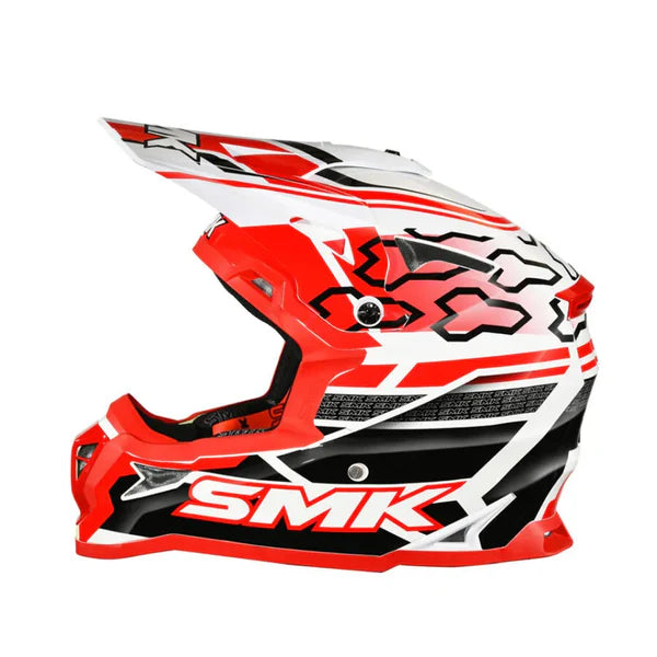 SMK Off-ROAD Allterra Tribou GLOSS RED (GL123) ATV Helmet – SPARIFY