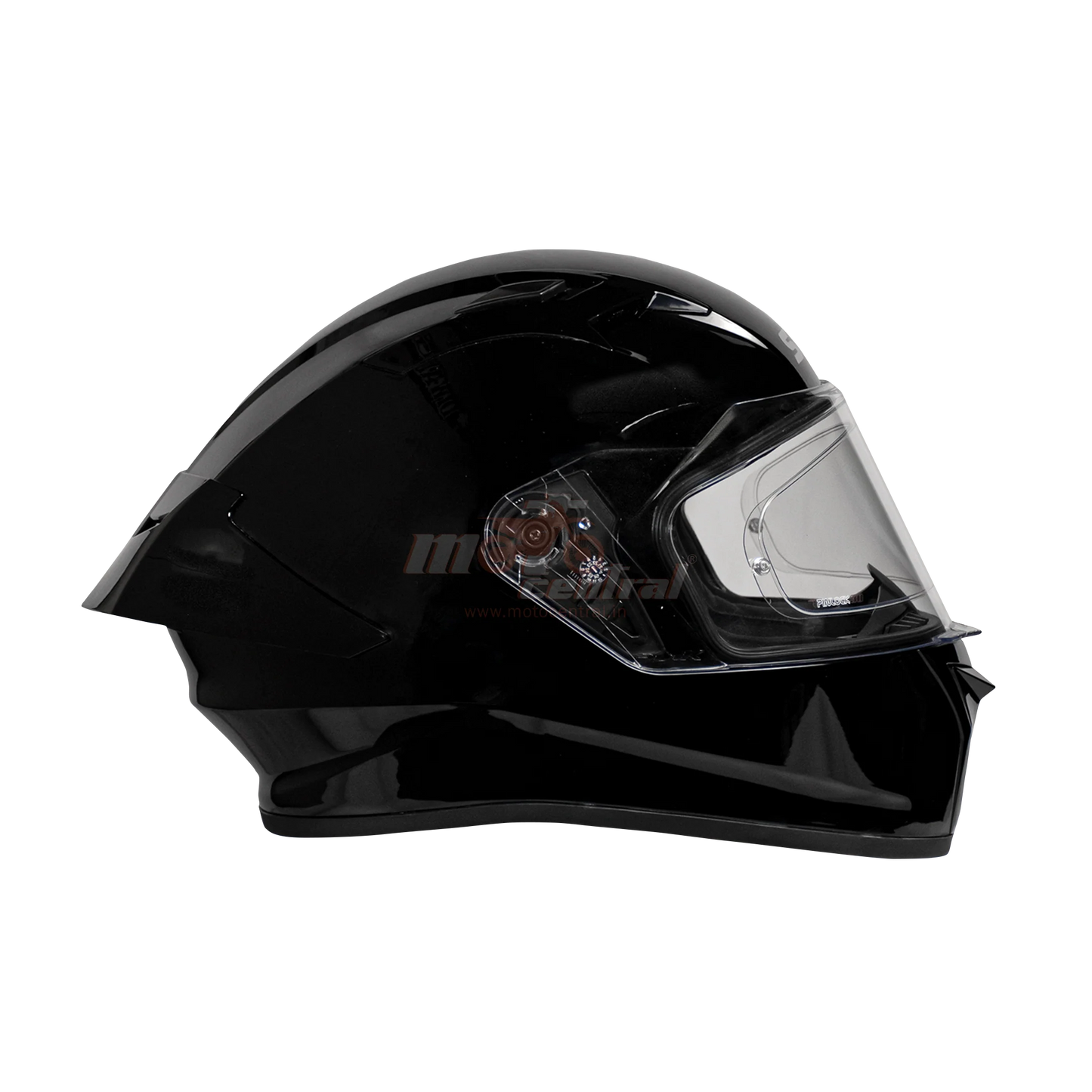 SMK Stellar Sports Gloss Black helmet - ( GL200 )