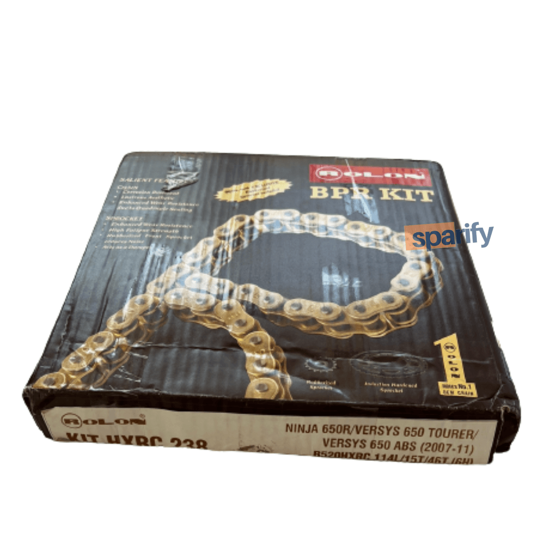 Gold O-Ring Chain & Sprocket Kit For Kawasaki KLE650 Versys (2007-2019) - 114 Links 3 thumbnail image