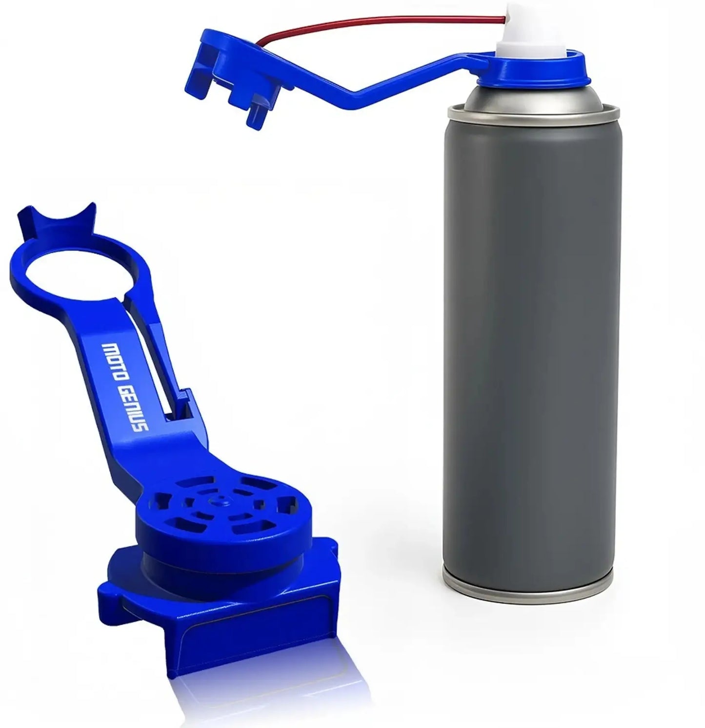 Motorcycle Chain Oiler Spray Attachment for Chains I Universal Chain Lubrication Tool for Bike Maintenance I Fits Any Chain Lube Can I Nozzle Sprayer Dispenser (Blue)