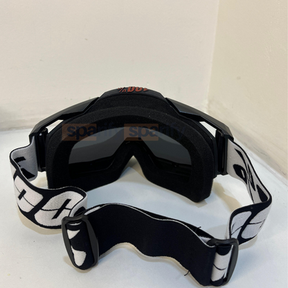 100% | Motocross & mountain biking Goggles | Full black with black tint - 1 YEAR WARRANTY