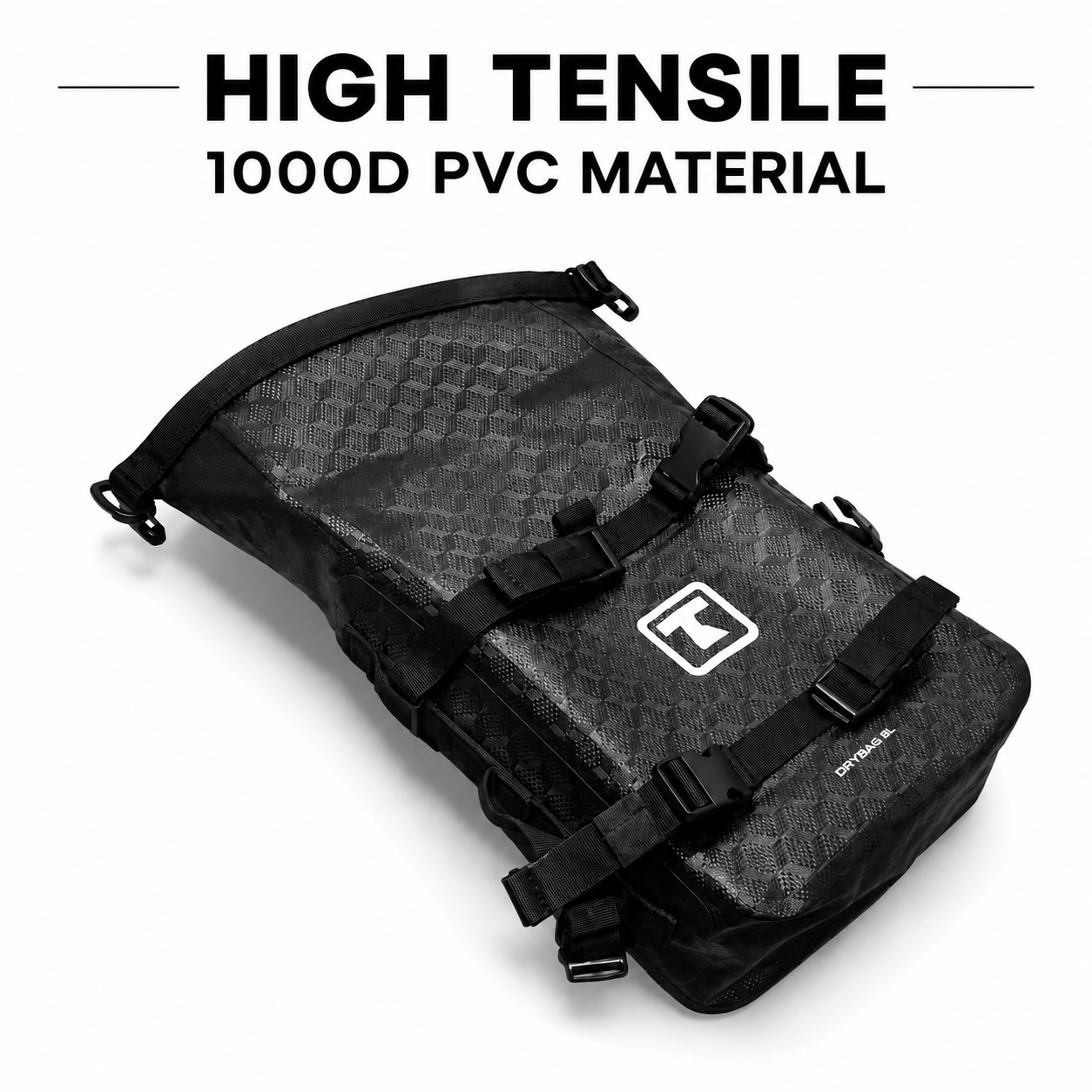 TAANC Terra Series Multi Use Adventure Bag 8L – Waterproof Motorcycle Crash Bar / Tail / Rear Rack Bag Carbon Black