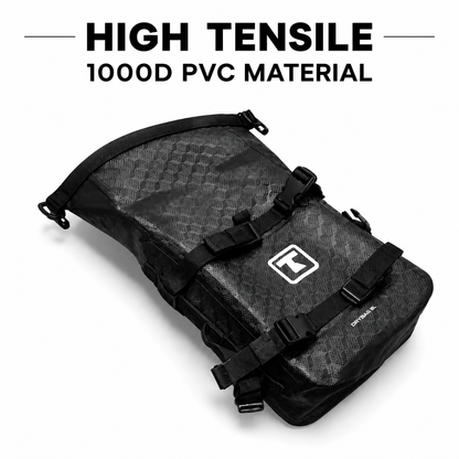 TAANC Terra Series Multi Use Adventure Bag 8L – Waterproof Motorcycle Crash Bar / Tail / Rear Rack Bag Carbon Black