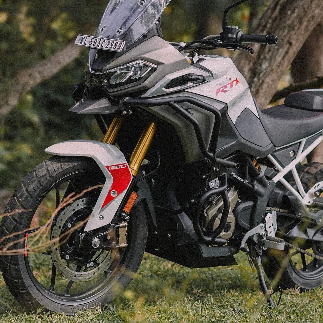 TVS APACHE RTX 300 RAPTOR CRASH GUARD UPPER & LOWER SET BLACK | LEGUNDARY CUSTOMS