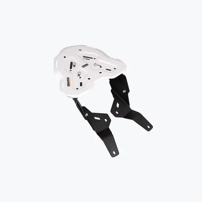 TVS APACHE RTX 300 GENESIS CARRIER SILVER-CLAMP MOUNT FOR GRAB RAIL VARIANTS | LEGUNDARY CUSTOMS