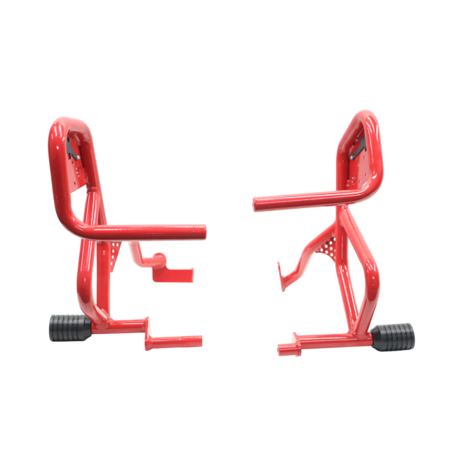 CRASH GUARD WITH DUAL SLIDERS FOR HERO XPULSE 210 (RED)- MOTOCARE