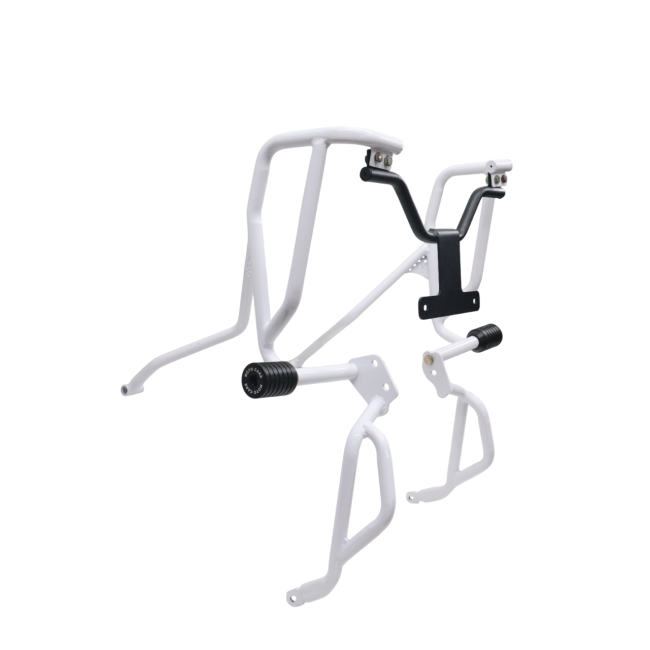 UPPER LOWER CRASH GUARD (WHITE) FOR HERO XPULSE 210 - MOTOCARE