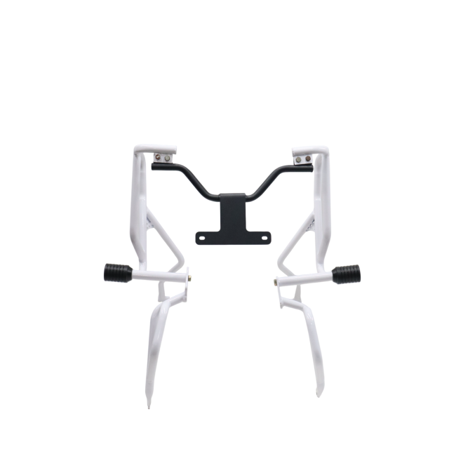 UPPER LOWER CRASH GUARD (WHITE) FOR HERO XPULSE 210 - MOTOCARE