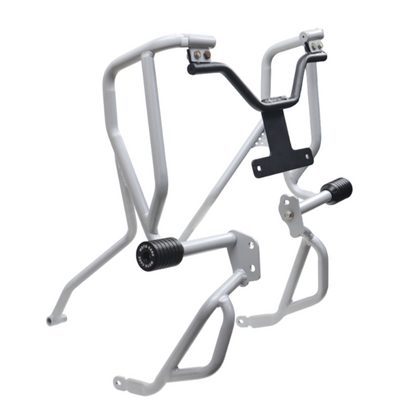 UPPER LOWER CRASH GUARD (SILVER) FOR HERO XPULSE 210 - MOTOCARE