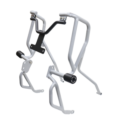 UPPER LOWER CRASH GUARD (SILVER) FOR HERO XPULSE 210 - MOTOCARE