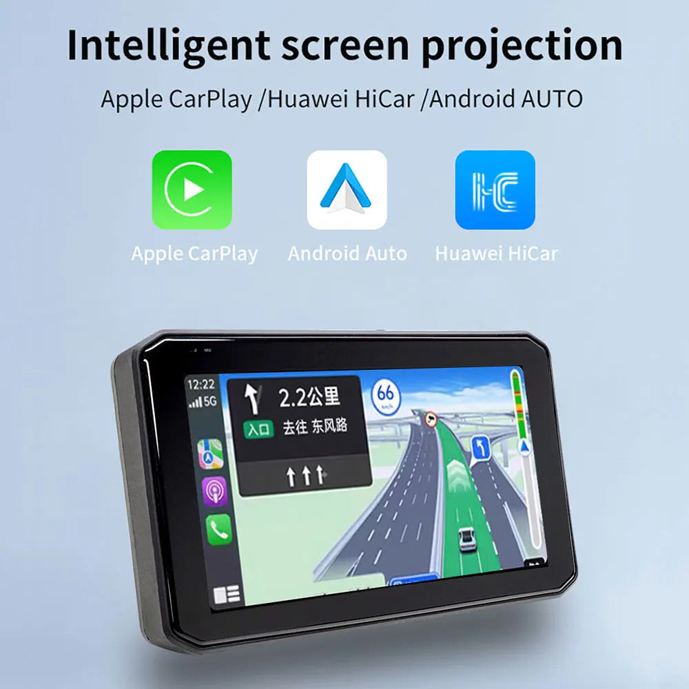 LBC Moto UNIVERSAL Carplay -  E1 5" Screen & Dashcam Series | TPMS | Wired remote control - 1 year warranty