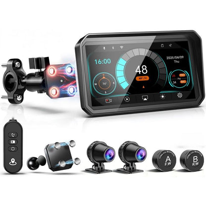 LBC MOTO | UNIVERSAL MAG Quick Release - M3 ELITE 6" INCH Dashcam Series,TPMS