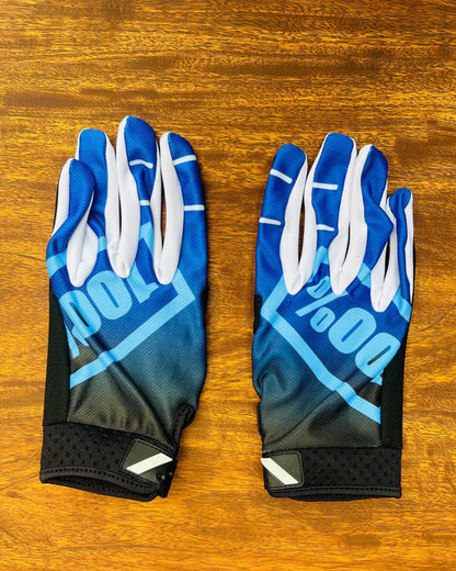 100% iTrack Motocross / cycling Gloves Sky blue white