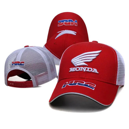 Honda Fender Logo Baseball Cap hat - RED WHITE
