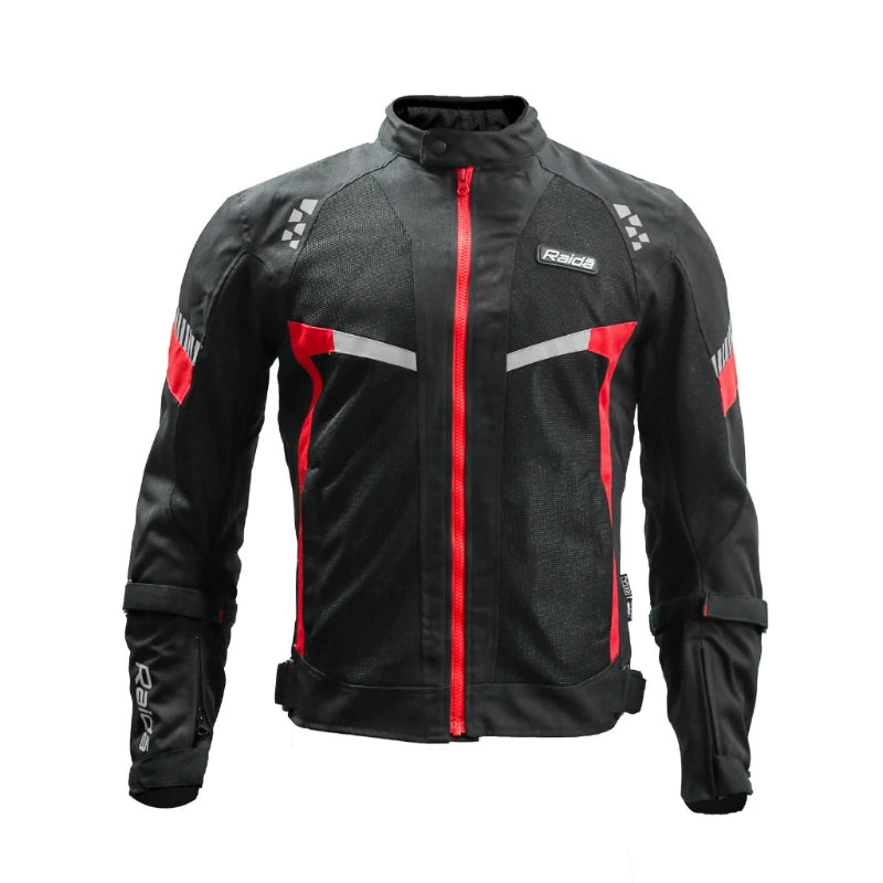 Raida BOLT Motorcycle Jacket | Black Red