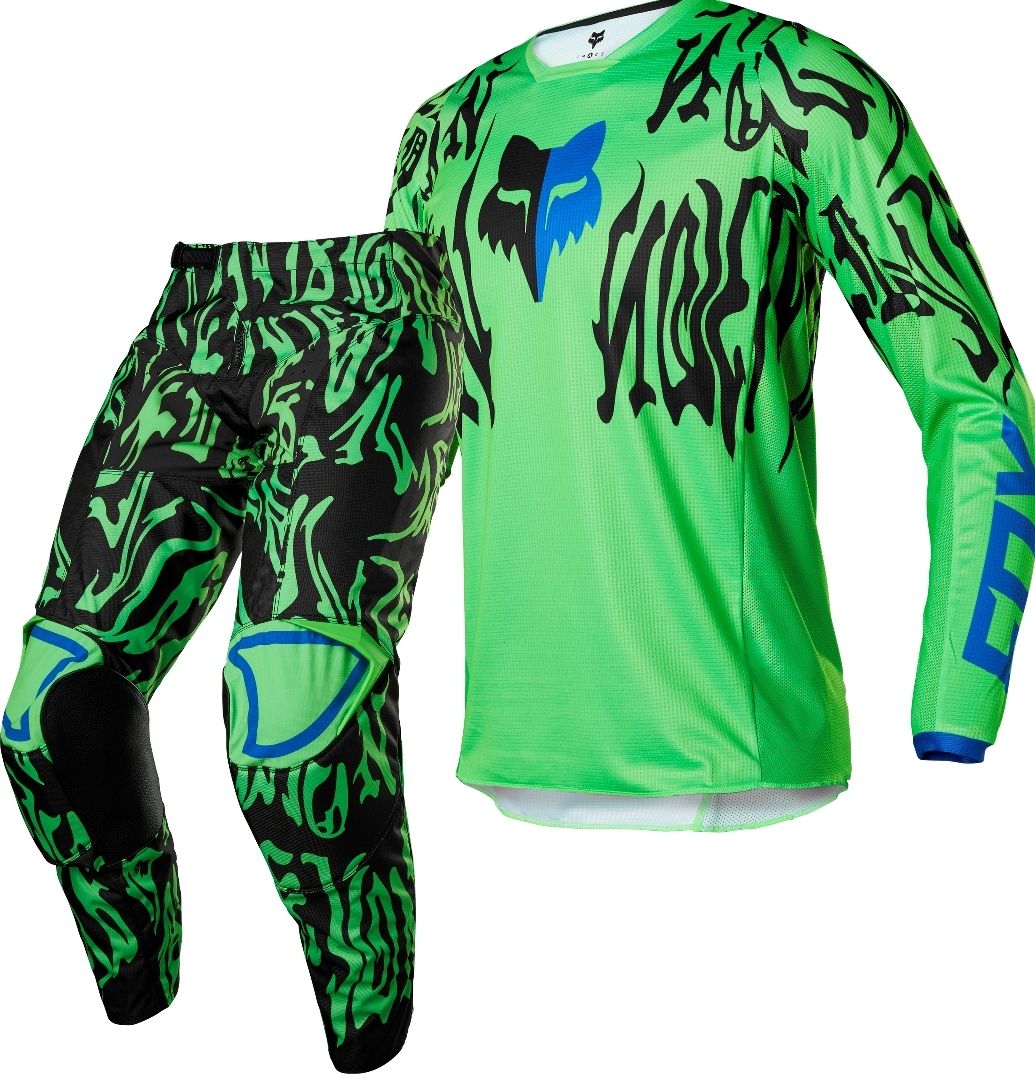 F.O.X Racing 180 Peril Motocross Jersey & Pants - Black & Flo