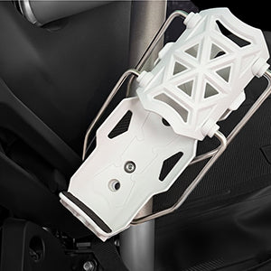 CAGE SERIES - Motorcycle Water Bottle Adjustable Rack/Holder  2.0 | 360° Rotation Adjust - ( UNIVERSAL) - PEARL WHITE