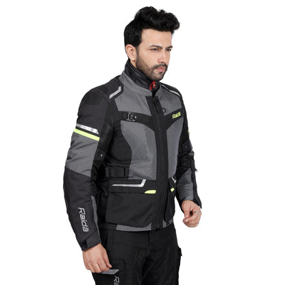 Raida Rover 2 Touring Motorcycle Jacket | Lightest in Its Class | CE Level 2 Armoured | Hydration Bladder Compatible | Waterproof Rain & Thermal Liners included