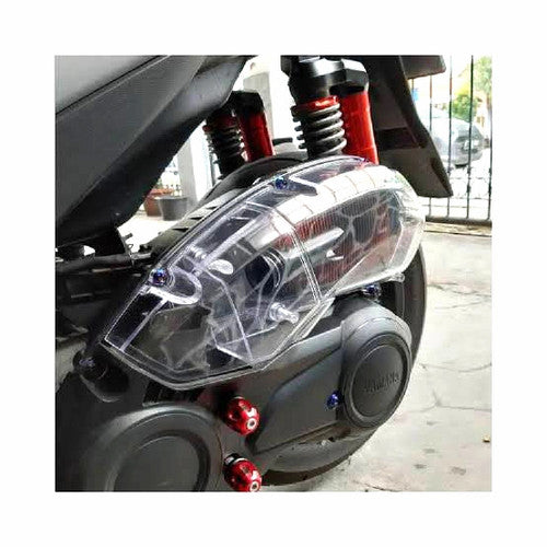 Yamaha Aerox 155 | Premium quality | Panel Guard Protector | ( Air Filter Cover ) - Clear