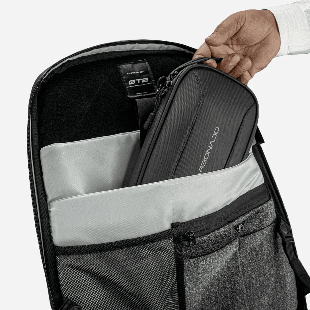 Carbonado EVA Hard Shell Protective Tech/Gadget Portable Organiser, Multi-Purpose Pouch and Travel Accessory,Black