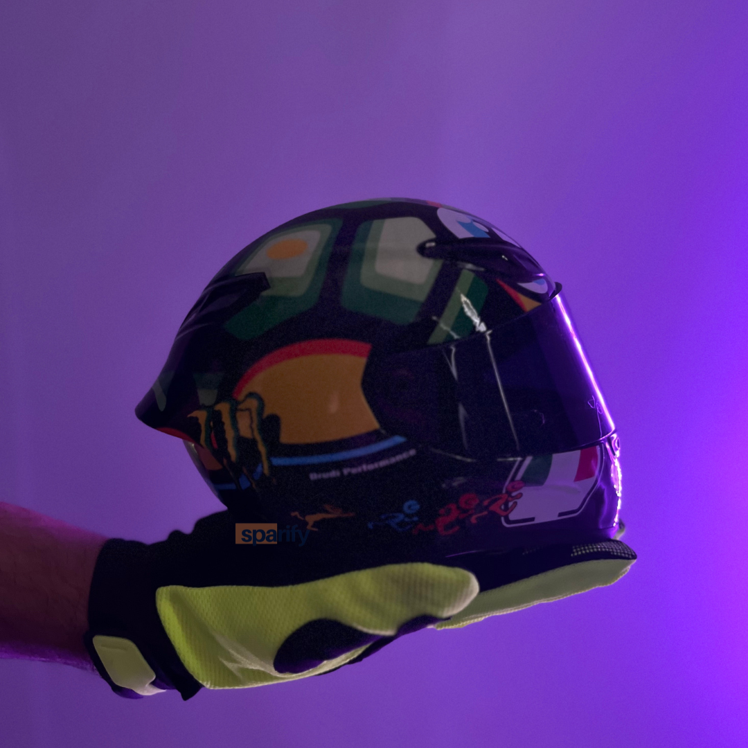 agv helmet rossi turtle AGV "Turtle" Valentino Rossi Edition Scale model miniature helmet