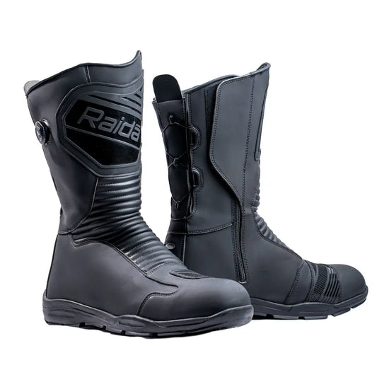Raida Discover Evo Motorcycle Boots | Adventure Touring Riding Boots with Dial Closure | Water-Resistant, High-Grip Sole, Gear Shift Pad