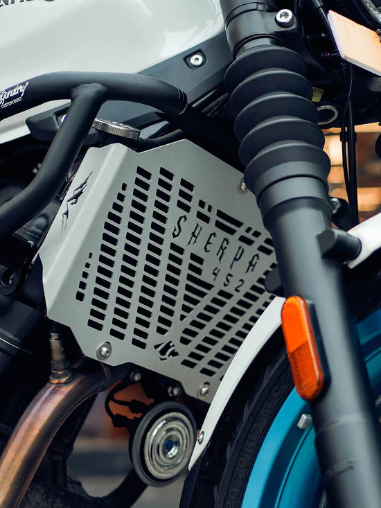 RE Guerrilla 450 Sherpa Radiator Grill Aluminium | LEGUNDARY CUSTOMS