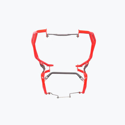 TVS APACHE RTX 300 RAPTOR CRASH GUARD UPPER & LOWER SET RED | LEGUNDARY CUSTOMS