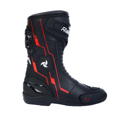 Raida Aeroprix Motorcycle Racing Boots | CE Certified | Black Red