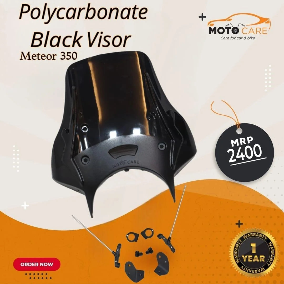 POLYCARBONATE VISOR FOR RE METEOR 350 - ( WINDSHIELD ) MOTOCARE