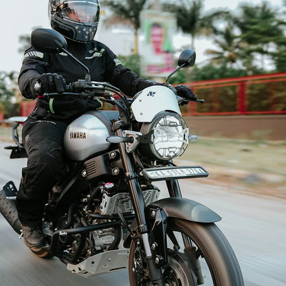 YAMAHA XSR 155 COSMIC HEADLIGHT GRILL BLK SILVER | LEGUNDARY CUSTOMS