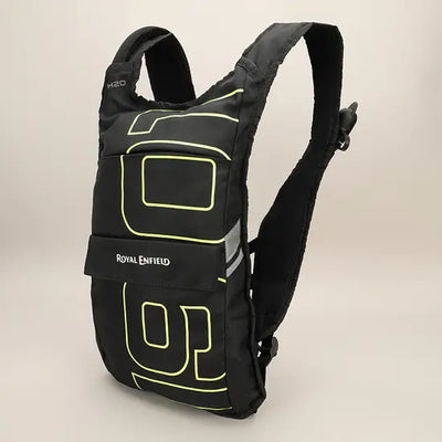 ROYAL ENFIELD WATER TRAIL BACKPACK WITH 2L HYDRATION BLADDER - BLACK