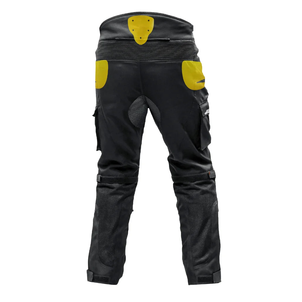 Raida Rover Motorcycle Riding Pant |Level 2 Protection | Cargo Pockets | Rain & Thermal Liner Included -  Black