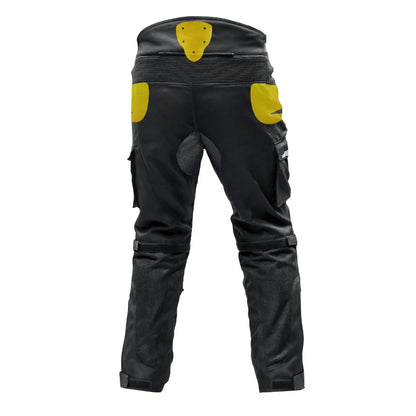 Raida Rover Motorcycle Riding Pant |Level 2 Protection | Cargo Pockets | Rain & Thermal Liner Included -  Black