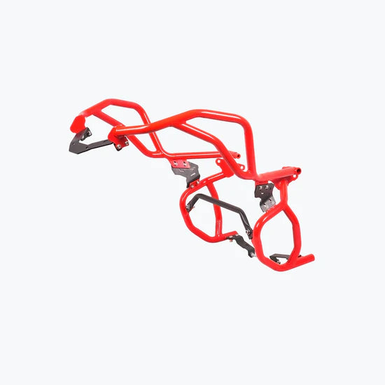 TVS APACHE RTX 300 RAPTOR CRASH GUARD UPPER & LOWER SET RED | LEGUNDARY CUSTOMS